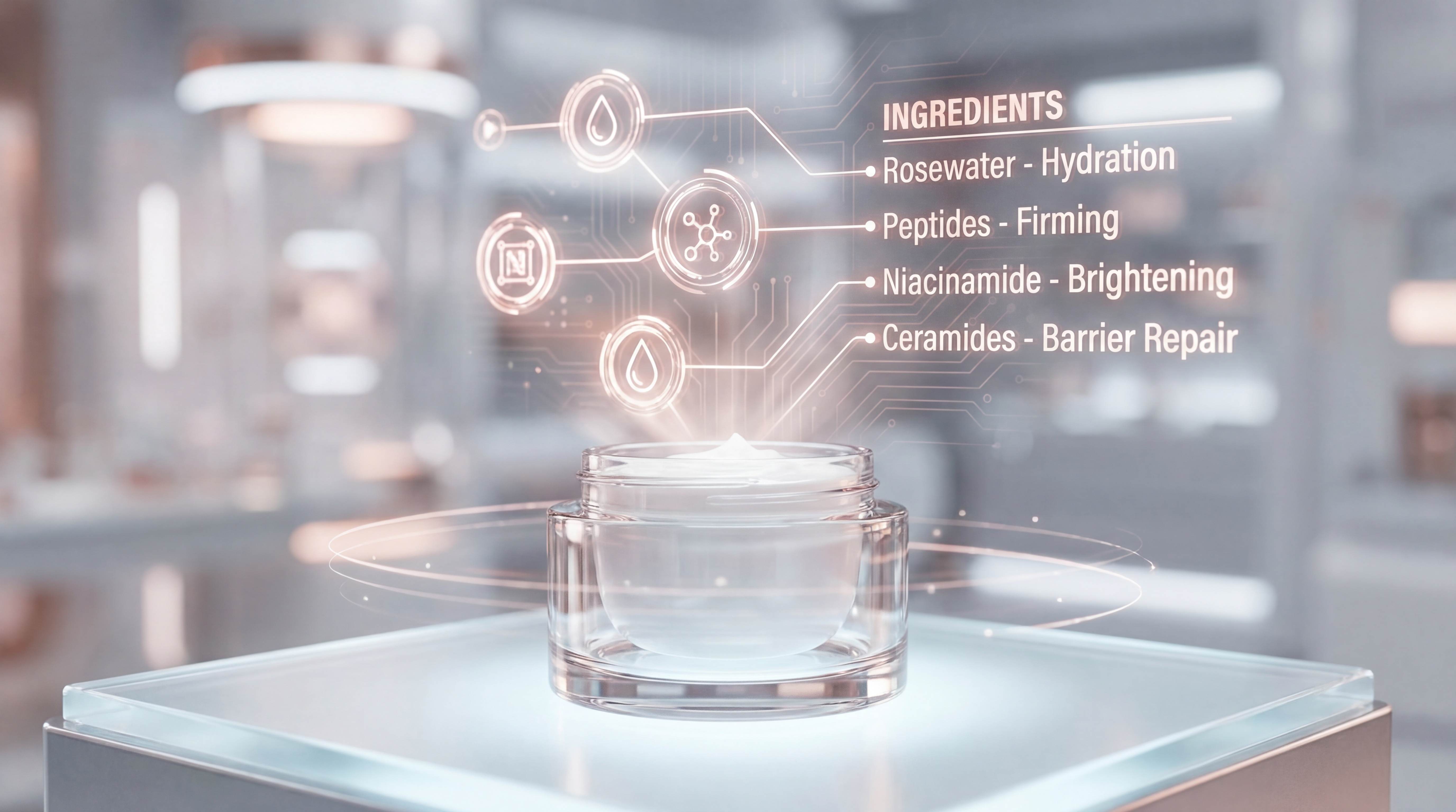 Editorial placeholder image for measured formulation, serum drop, and balanced still life